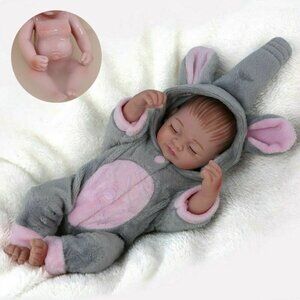 Realistic Newborn Reborn Baby Dolls Lifelike Full Body Vinyl Silicone Girl Doll
